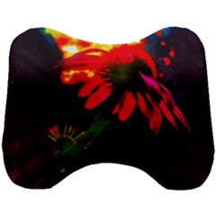 Neon Cone Flower Head Support Cushion by okhismakingart