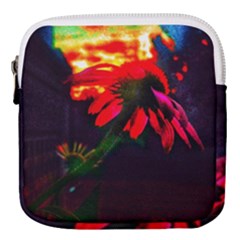 Neon Cone Flower Mini Square Pouch