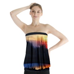 Pastel Sunrise Strapless Top by okhismakingart