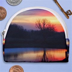 Pastel Sunrise Horseshoe Style Canvas Pouch by okhismakingart