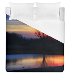 Pastel Sunrise Duvet Cover (queen Size) by okhismakingart