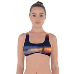 Pastel Sunrise Got No Strings Sports Bra by okhismakingart