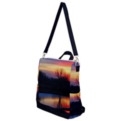 Pastel Sunrise Crossbody Backpack by okhismakingart