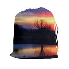 Pastel Sunrise Drawstring Pouch (xxl) by okhismakingart