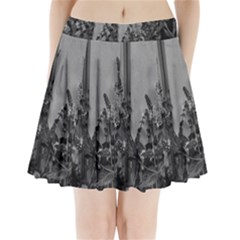 Black And White Mint Pleated Mini Skirt