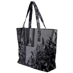 Black And White Mint Zip Up Canvas Bag