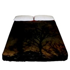 Old Sunset Fitted Sheet (king Size) by okhismakingart