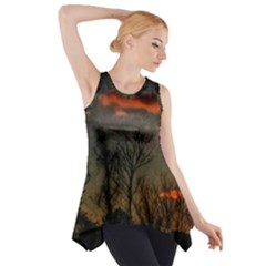 Old Sunset Side Drop Tank Tunic by okhismakingart