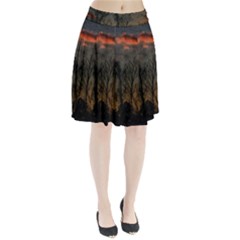 Old Sunset Pleated Skirt by okhismakingart