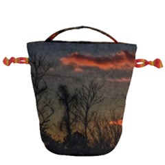 Old Sunset Drawstring Bucket Bag by okhismakingart