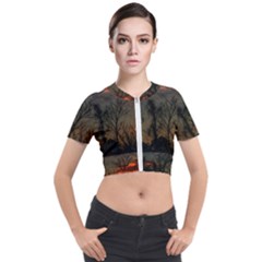 Old Sunset Short Sleeve Cropped Jacket