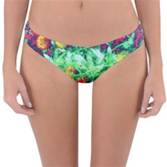 Intense Flowers Reversible Hipster Bikini Bottoms