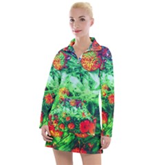 Intense Flowers Women s Hoodie Dress