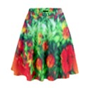 Intense Flowers High Waist Skirt View1