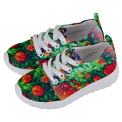 Intense Flowers Kids  Lightweight Sports Shoes by okhismakingart