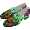 Intense Flowers Women s Chunky Heel Loafers View2