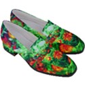 Intense Flowers Women s Chunky Heel Loafers View3