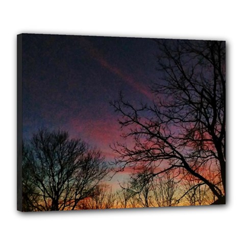 Darkness Falling Canvas 20  X 16  (stretched) by okhismakingart