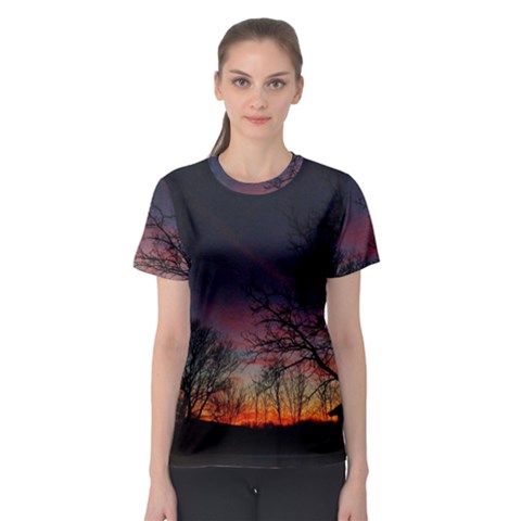 Darkness Falling Women s Sport Mesh Tee by okhismakingart