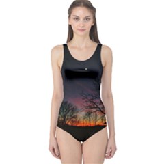 Darkness Falling One Piece Swimsuit by okhismakingart