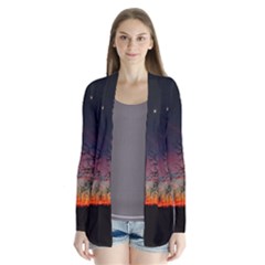 Darkness Falling Drape Collar Cardigan by okhismakingart