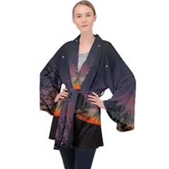 Darkness Falling Velvet Kimono Robe by okhismakingart