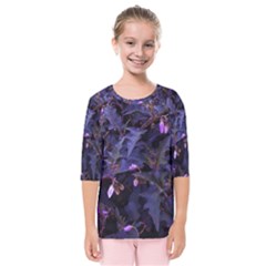 Purple Nettles Kids  Quarter Sleeve Raglan Tee