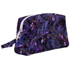 Purple Nettles Wristlet Pouch Bag (large)