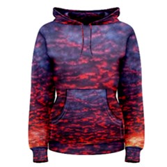 Blood Red Sunrise Women s Pullover Hoodie by okhismakingart