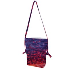 Blood Red Sunrise Folding Shoulder Bag by okhismakingart