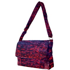 Blood Red Sunrise Full Print Messenger Bag by okhismakingart