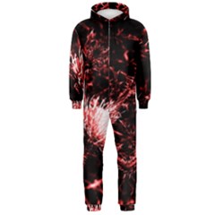 Red Thistle Hooded Jumpsuit (men)  by okhismakingart