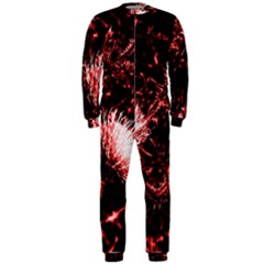 Red Thistle Onepiece Jumpsuit (men)  by okhismakingart