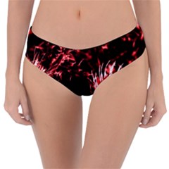 Red Thistle Reversible Classic Bikini Bottoms by okhismakingart