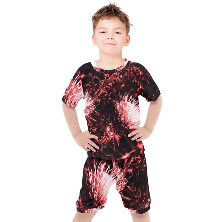 Red Thistle Kids  Tee and Shorts Set