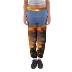 Sunrise And Fir Tree Women s Jogger Sweatpants by okhismakingart