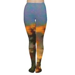 Sunrise And Fir Tree Tights by okhismakingart