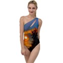 Sunrise and Fir Tree To One Side Swimsuit View1