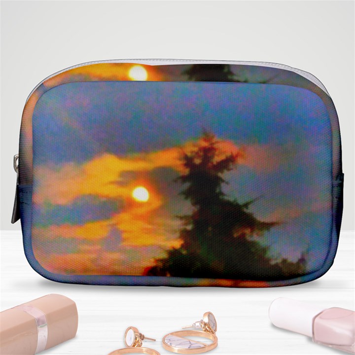 Sunrise and Fir Tree Make Up Pouch (Small)