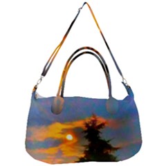 Sunrise And Fir Tree Removal Strap Handbag by okhismakingart