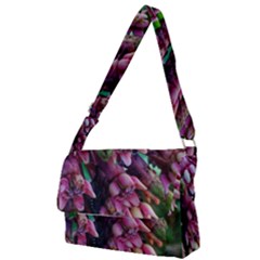 Milkweed Full Print Messenger Bag by okhismakingart