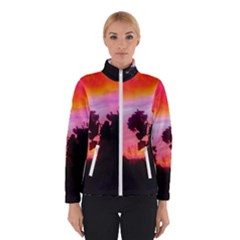 Sunset And Geraniums Winter Jacket by okhismakingart