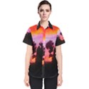 Sunset and Geraniums Women s Short Sleeve Shirt View1