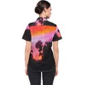 Sunset and Geraniums Women s Short Sleeve Shirt View2