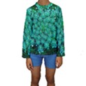 Turquoise Queen Anne s Lace Kids  Long Sleeve Swimwear View1