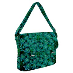 Turquoise Queen Anne s Lace Buckle Messenger Bag by okhismakingart