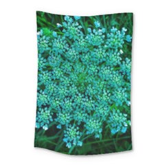 Turquoise Queen Anne s Lace Small Tapestry by okhismakingart