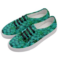 Turquoise Queen Anne s Lace Women s Classic Low Top Sneakers by okhismakingart