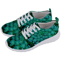 Turquoise Queen Anne s Lace Men s Lightweight Sports Shoes by okhismakingart