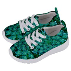 Turquoise Queen Anne s Lace Kids  Lightweight Sports Shoes by okhismakingart